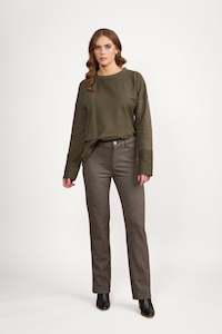 Vassalli Slim Leg Full Length Printed Ponti Pull on Pants - Harlow