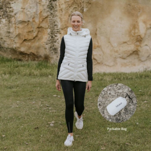 Moke Mary Claire - Women's 90/10 Packable Vest | Cream