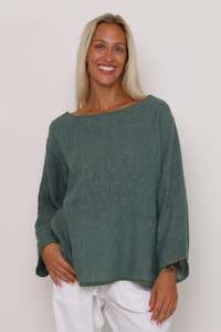 Carbon The Label Elena Top - Kashmire Green