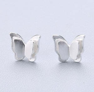 Freshx: Fresh Accessories - Butterflies Sterling Silver Stud Earrings