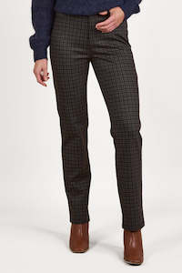 Vassalli Slim leg Full Length Printed Ponti Pant with Fly - Vincent