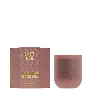 Homeware: Smith + Co Candle - Blush & Rose + Blackberry 80g