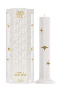 Homeware: Smith + Co Pillar Candle - Tonka + White Musk