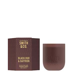 Smith + Co Candle - Black Oud & Saffron 80g