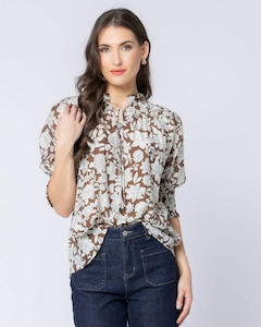 Leila Luca: Leila + Luca Encourage Top - Chestnut