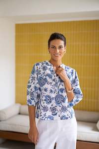 Humidity Lifestyle: Humidity Rosa Blouse - Jardn Print