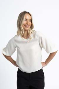 Humidity Lifestyle: Humidity Ivy Blouse - Ivory