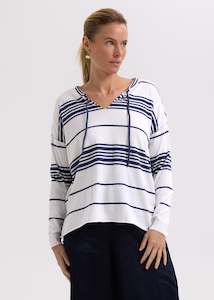 Zaket Plover: Z & P Beach Bum Jumper - White