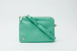 Home-Lee Oversized Clutch Bag with adjustable strap - Mint
