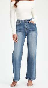 Junkfood Jeans Wendy Short Stuff Jean - Denim Blue