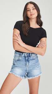 Junkfood Jeans Carrie Shorts Blue