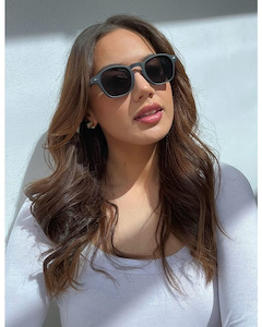 Non Sale Items 1: Stella + Gemma - High Line Matt Black Sunglasses