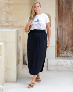 Freez: Freez Resort Midi Skirt - Black