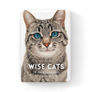 Affirmations 24 Wise Cat Cards + stand