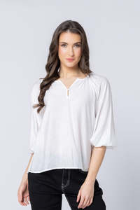 Leila Luca: Leila + Luca Jade Top - White