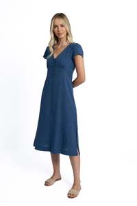 Humidity Lifestyle: Humidity Jorja Dress - Ocean Blue