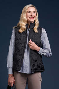 Charlie Jane Twizel Vest - Black