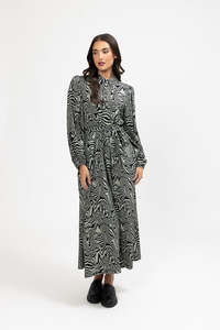 Seeking Lola Muse Dress - Sage Swirl