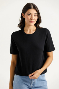 50 Rack: Home-lee Becky Knit Tee - Black