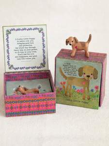 Homeware: Lucky Charm in a Box Puppy