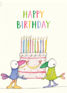 Affirmations Little Card - Happy Birthday - Cake