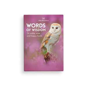Affirmations 24 Words of Wisdom Cards + Stand