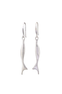 Jewellery: TT - Silver Matte Finley Earrings