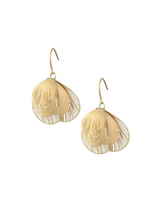Jewellery: TT - Gold FiligreeDouble Round Earrings