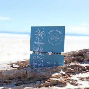 Little Taonga Bracelet Rope Cutey Turtle Black