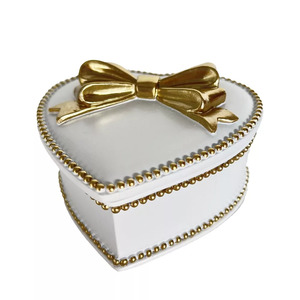 Kerridge Group - Heeart White & GoldTrinket Box