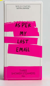 Non Sale Items 1: WE 3 Shower Steamers - As per my last email