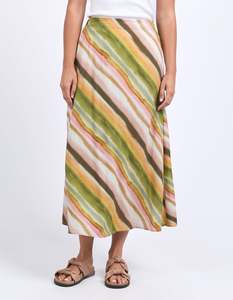 Foxwood Horizon Slip Skirt - Horizon Print
