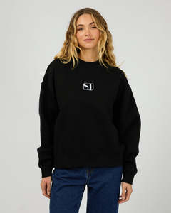 Silent Theory Silent Luxe Crew - Black