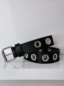 Belts: Lemon Tree Eyelet Belt Jet