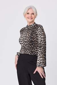 Lemon Tree Evie Top - Leopard Print
