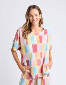 Elm Cinque Top - Cinque Terre Print