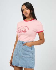 40 Rack: All About Eve Canyon Sun Baby Tee - Light Pink