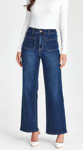 Junkfood Jeans Libby Dark Blue Short Stuff