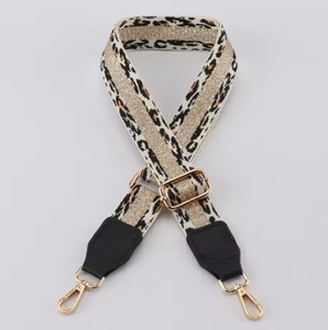 Fresh Accessories Bag Strap - Gold Leopard Edge