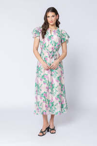 Seeking Lola Coastal Maxi Dress - Zen Garden