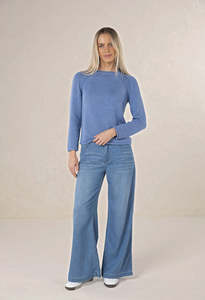 Humidity Lifestyle: Humidity Haven Jumper - Denim Blue