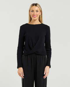 Et Alia Twist Tee L/S - Black