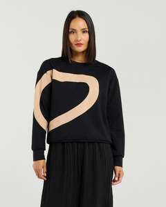 Et Alia: Et Alia Amara Sweat - Black & Biscuit