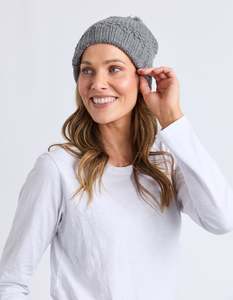 Elm Berry Beanie - Grey Marle