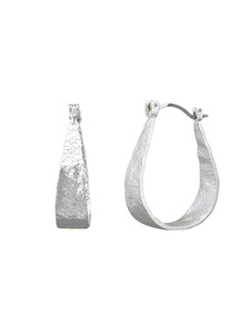 TT - Silver Kempton Hoop Earrings