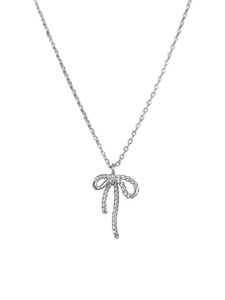 TT - Silver Rope Bow Necklace