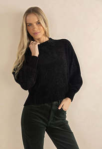 Humidity Chenille Jumper - Black