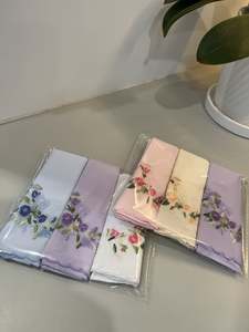 Freshx: Fresh Accessories - Women's Handkerchief 3 pack 100% cotton