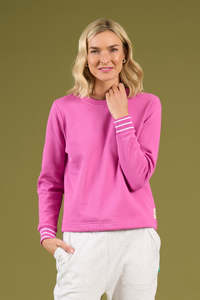 Charlie Jane: Charlie Jane Huntly Crew - Super Pink