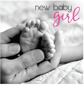 Cards: Affirmations card - New Baby Girl